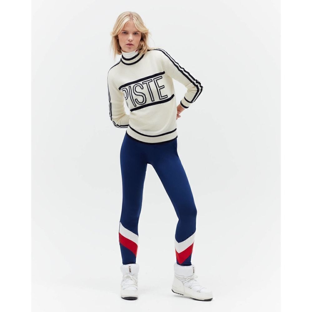 Perfect Moment Chevron Legging Navy L